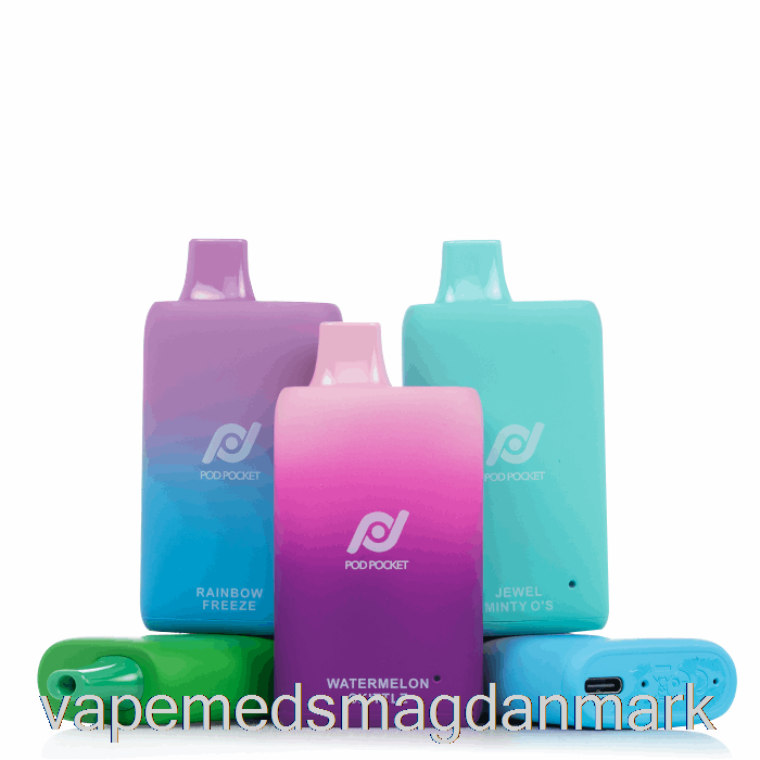 Vape Juice Pod Lomme 7500 0% Nul Nikotin Engangs Jordbær Roll Up